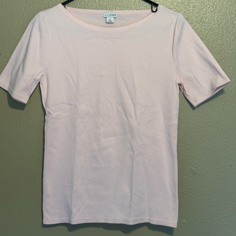 Jcrew Pink boat neck top